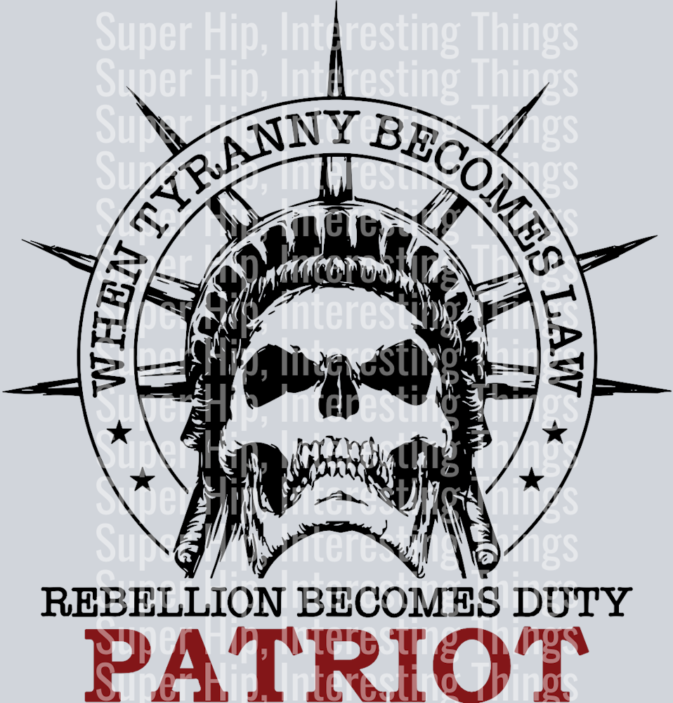 Lady Liberty Skull, Patriot