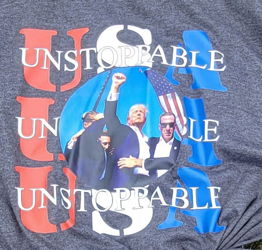 Trump, USA Unstoppable, Red White and Blue