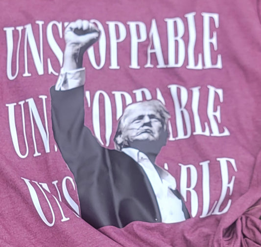 Trump, USA Unstoppable, White Letters