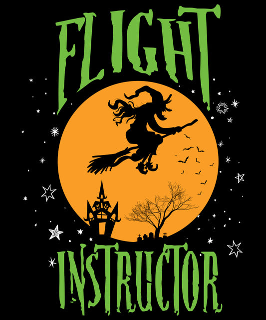 Broom Flight instructor, Witch, DTF Transfer