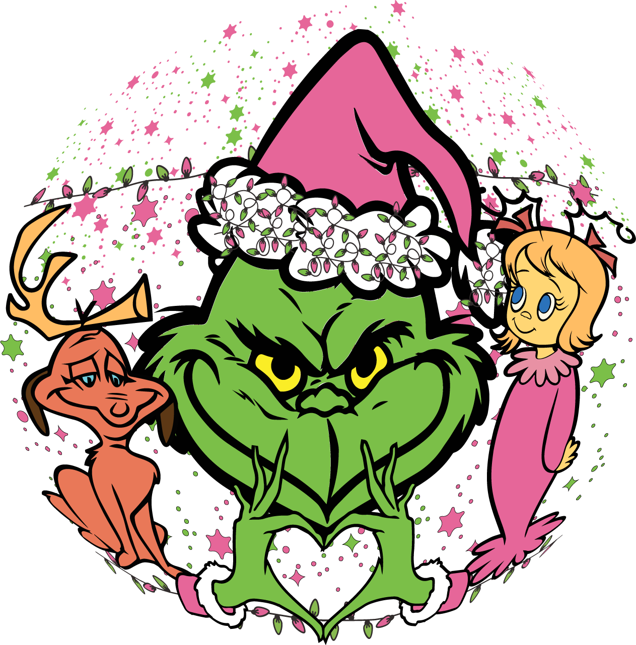 Retro Pink  Whoville University Grinch w/ Pocket Image