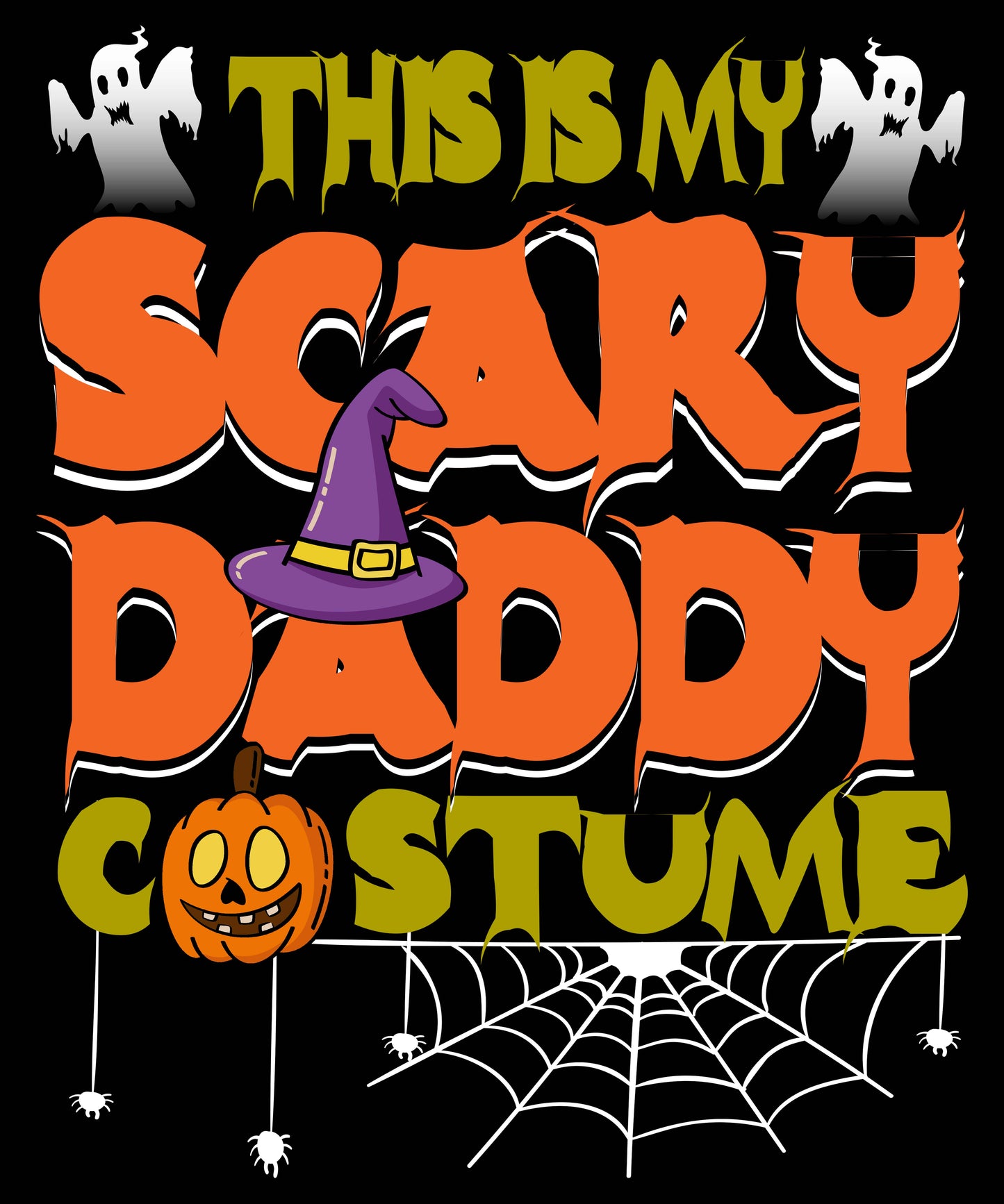 Scary Daddy Costume, DTF Transfer