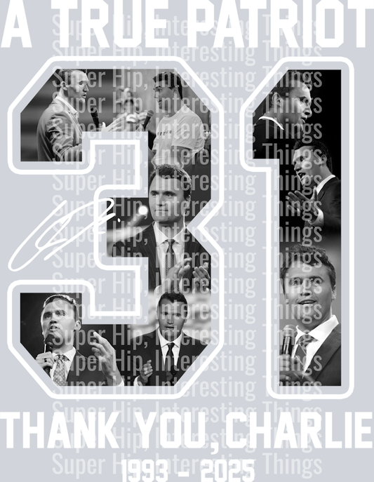 Charlie Kirk 31 Back