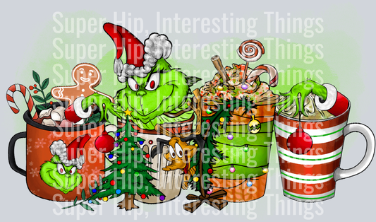Grinch Coffee Rastered