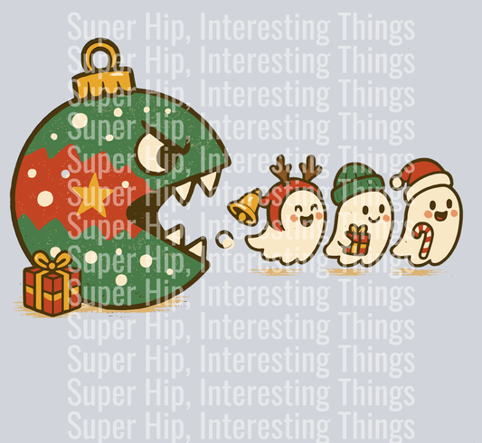 Funny Christmas Ghost Ornament