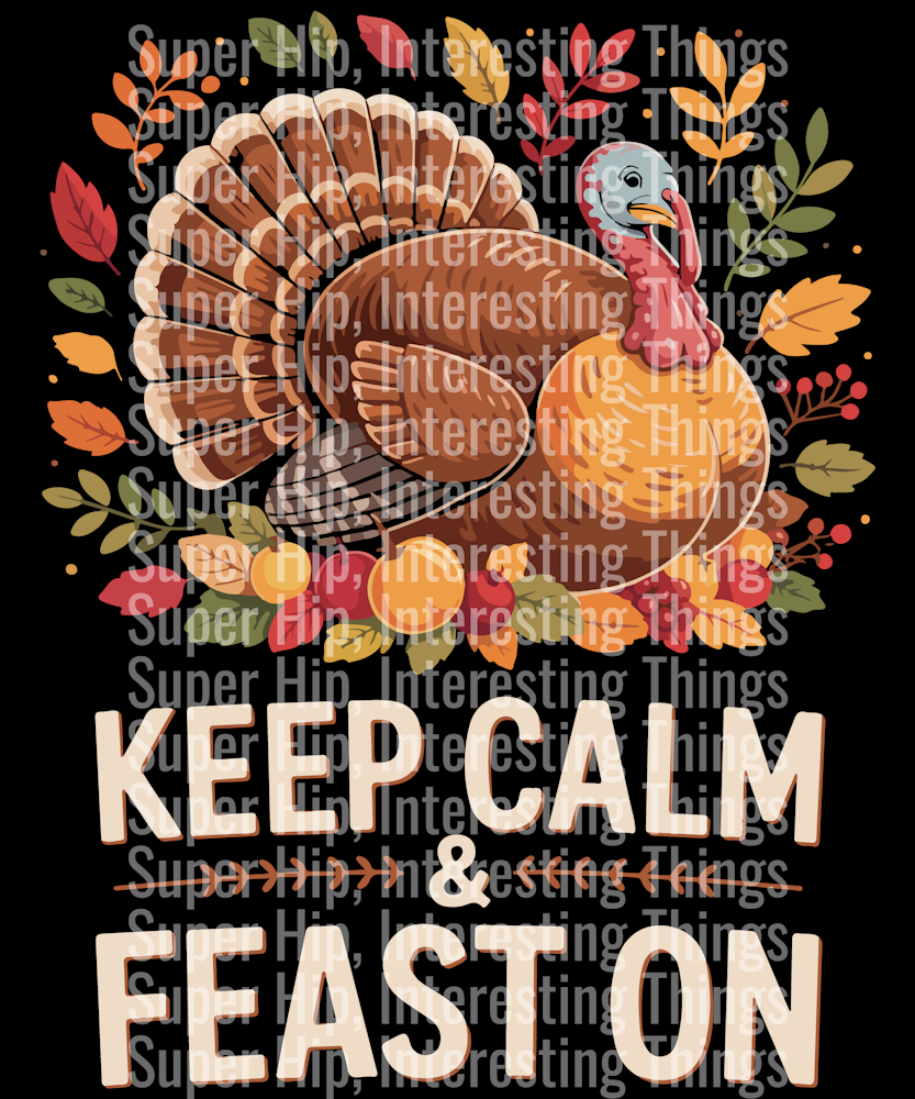Keep Calm & Feast On Turkey Day T-Shirt