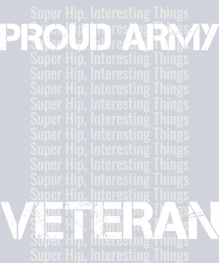 Proud army veteran