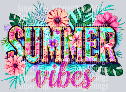 Green Floral Summer vibes png