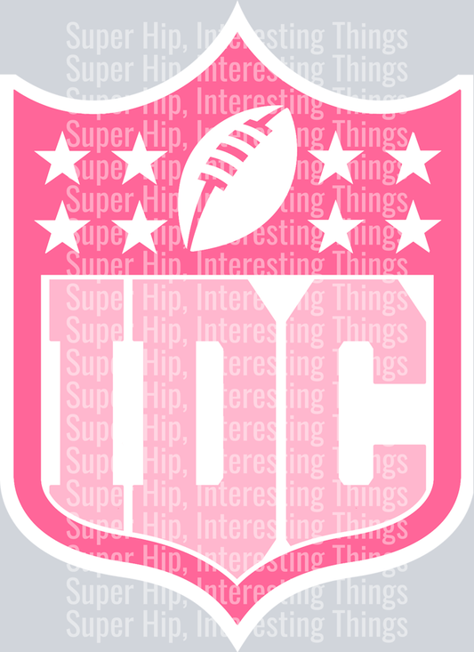 IDCFunnyFootballNFLSpoofPink