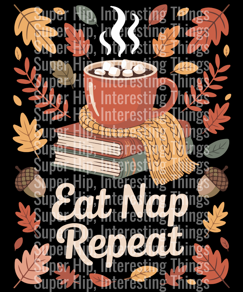 Eat Nap Repeat Thanksgiving Shirt Design
